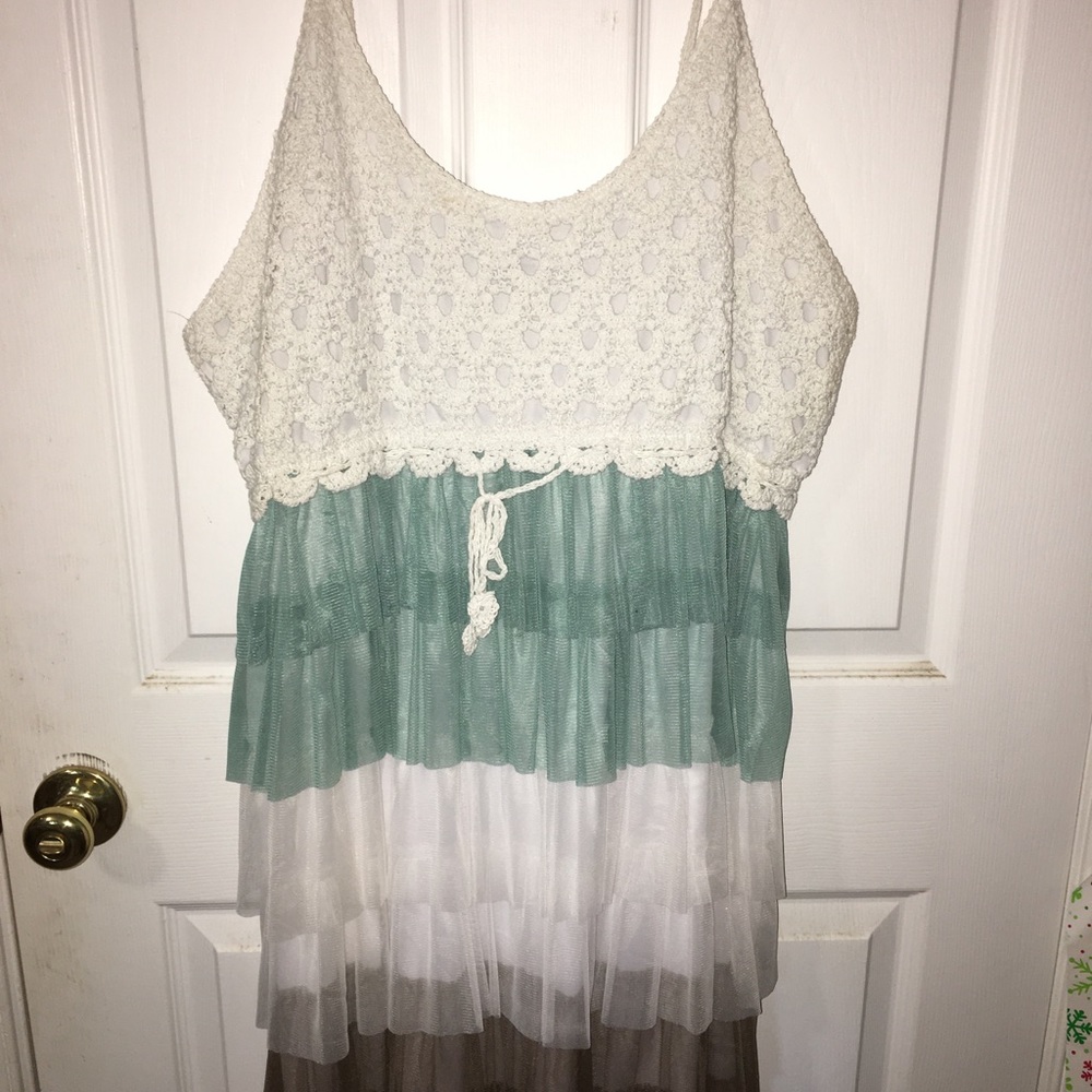Crochet/Tulle Dress **Never Worn**